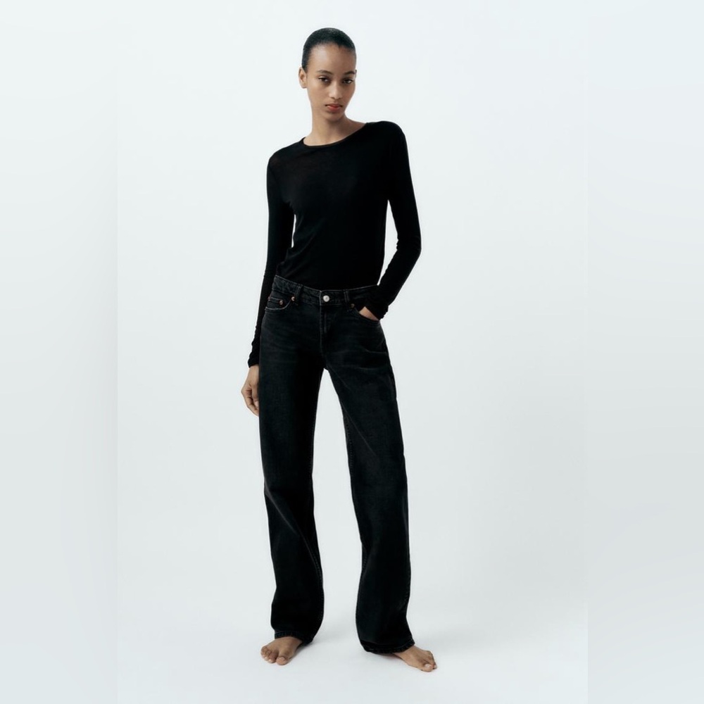 Zara TRF STRAIGHT CUT JEANS NWOT
